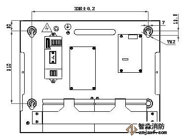 海灣可燃?xì)怏w報(bào)警控制器/主機(jī)JB-KR-GST004墻壁安裝圖 海灣可燃?xì)怏w報(bào)警控制器/主機(jī)JB-KR-GST004墻壁安裝圖